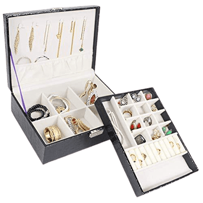 Double Layer Jewelry Organizer Box