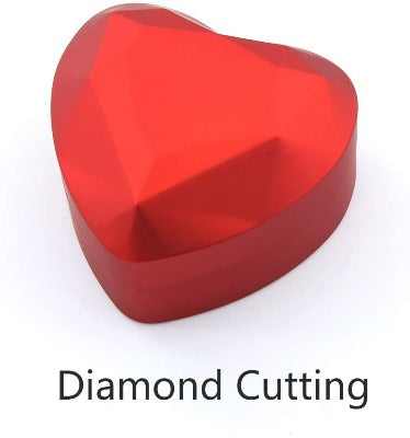 Heart Shaped Velvet Ring Case with LED Light for Proposal