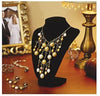 3D Velvet Necklace Jewelry Display Model Bust Stand