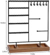 5-Tier Ear Stud Holder with Wooden Tray