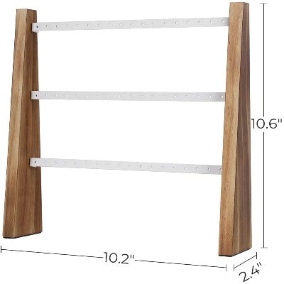 Wall-Mounted or Table Setting, 3 Metal Bars with Holes