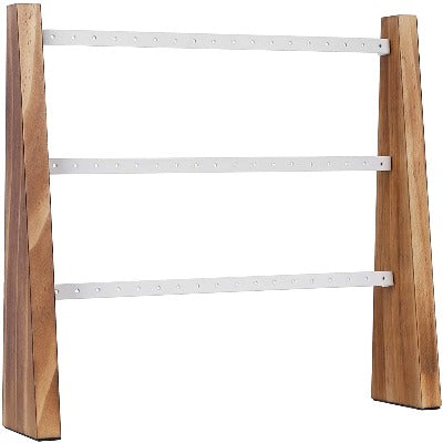 Wall-Mounted or Table Setting, 3 Metal Bars with Holes
