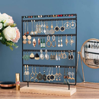 Earrings Organizer 5-Layer 100 Holes Ear Stud Holder Stand