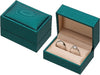 PU Leather Double Ring Box Case for Wedding Engagement
