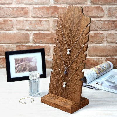 Wooden Freestanding Multiple Necklace Easel Display Stand