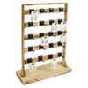 Wooden Jewelry Display Rack with 20 Hooks