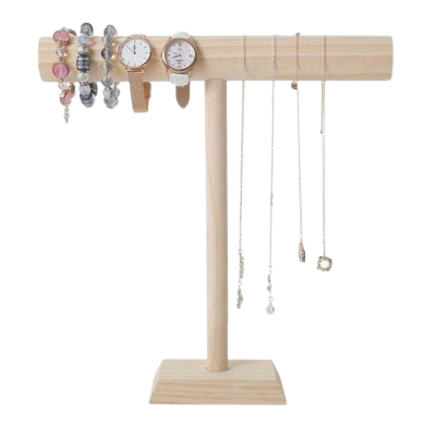 Wood Jewelry Bracelet Display Stand - Hivory