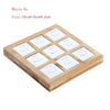 9 Grids Bamboo Jewelry Ring Display