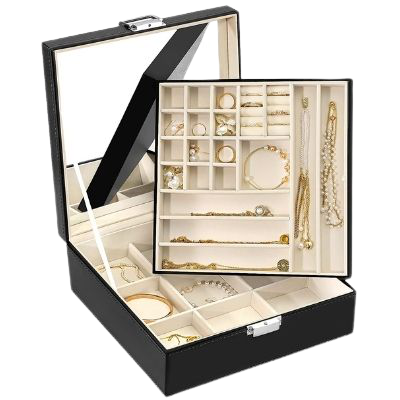 Two-Layer Jewelry Organizer Box