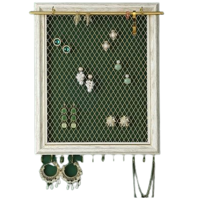 Hanging Earring Organizer Frame Wall Mounted Jewelry Holder